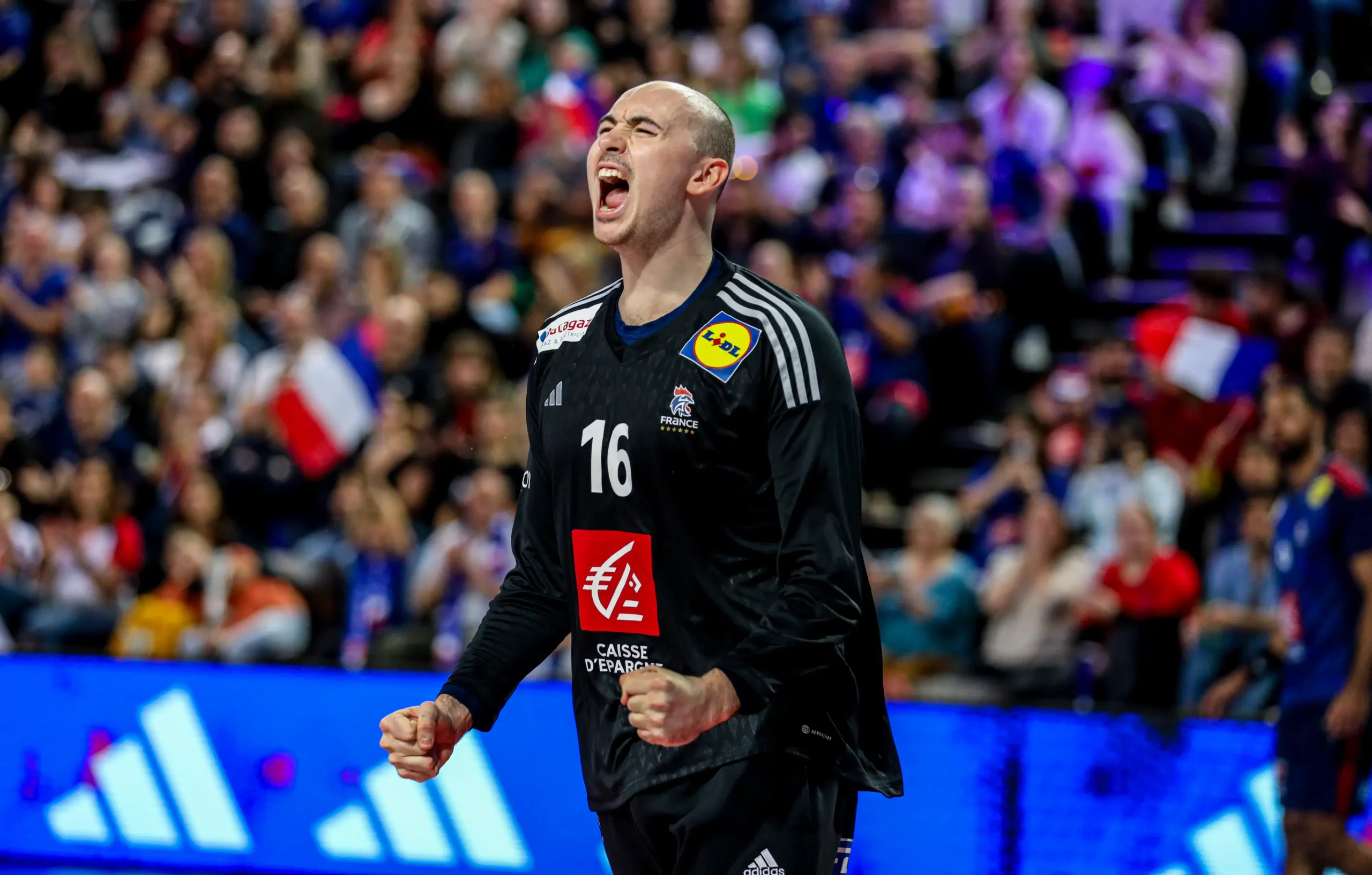 Photographie professionnelle d'un match de handball
