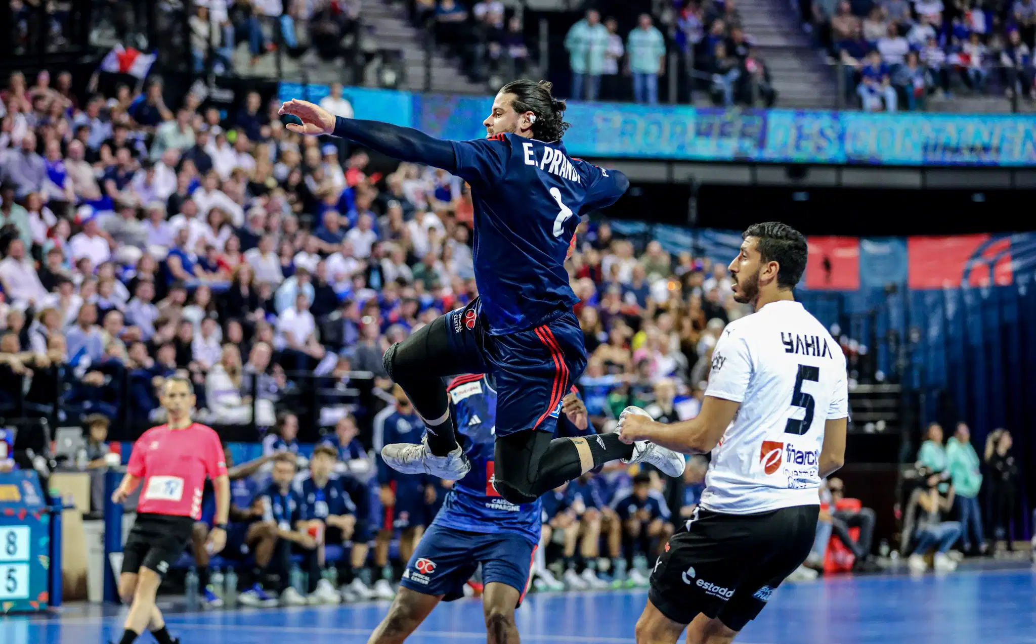 Photographie de match d’un joueur de handball professionnel